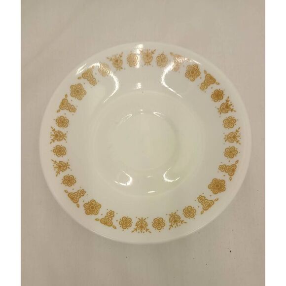 Five vintage Corelle harvest Gold teacup, coffee cup saucers plates - Picture 2 of 4
